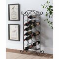 Inroom Furniture Designs Metal Wine Rack - Brushed Copper WR1254